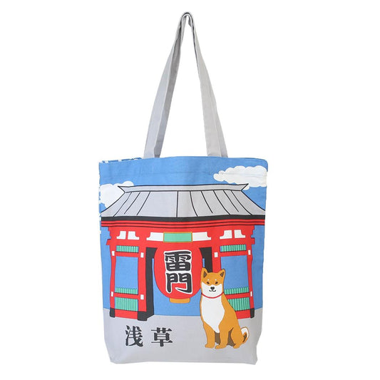 A4トート トートバッグ あさくさしばた ブルー フレンズヒル FRIENDSHILL カジュアルトート 手提げかばん かわいい メール便可