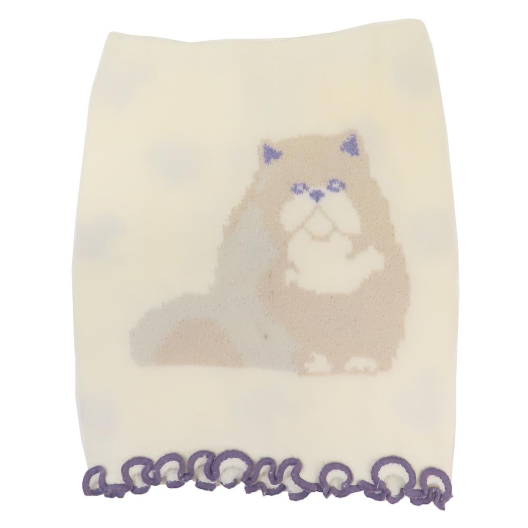 もこもこ腹巻き はらまき スナグルキャット アイボリー ねこ フレンズヒル 防寒用品 寒さ対策 ウォーマー雑貨