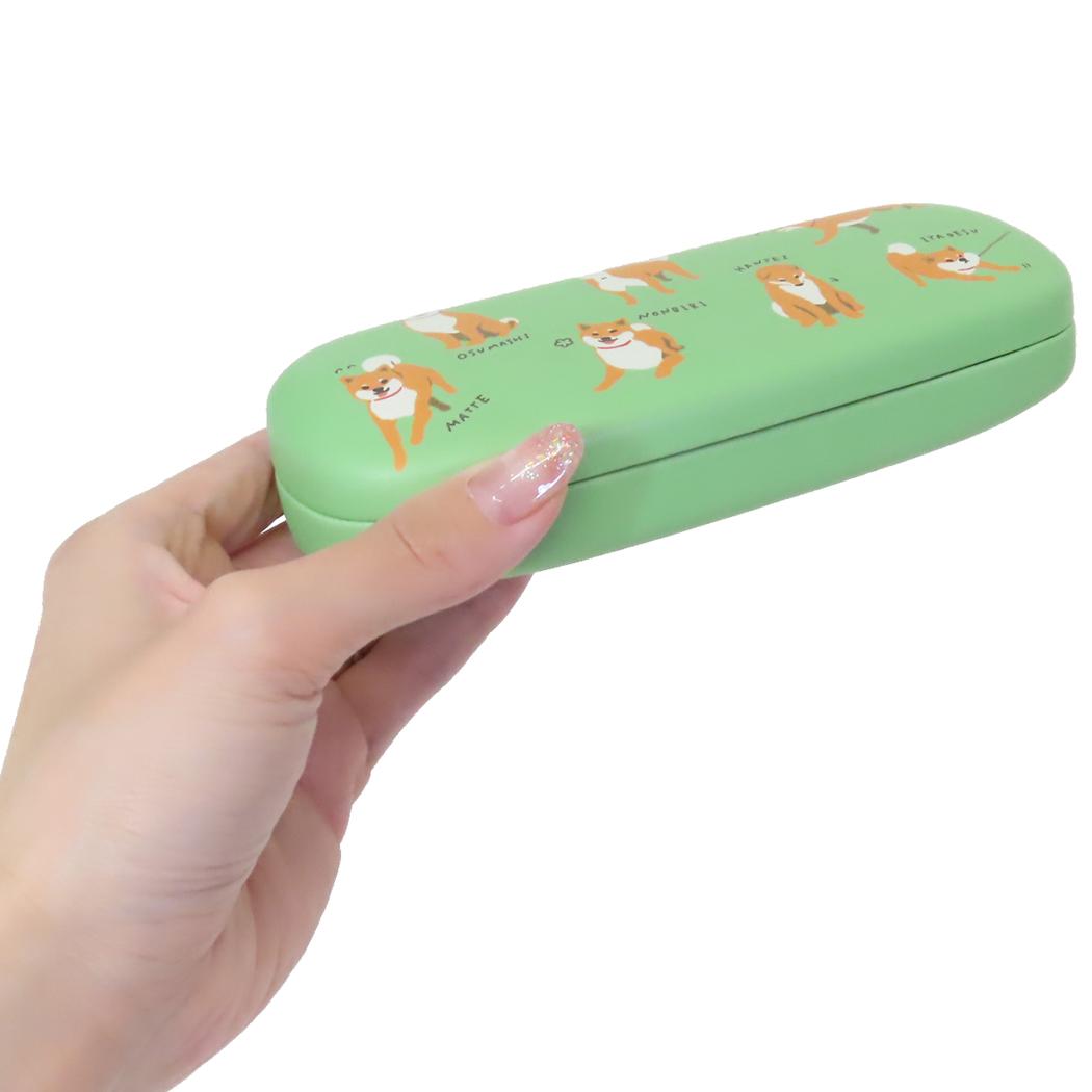クロス付きメガネケース 眼鏡ケース しばたのいちにち フレンズヒル ハードタイプ プレゼント