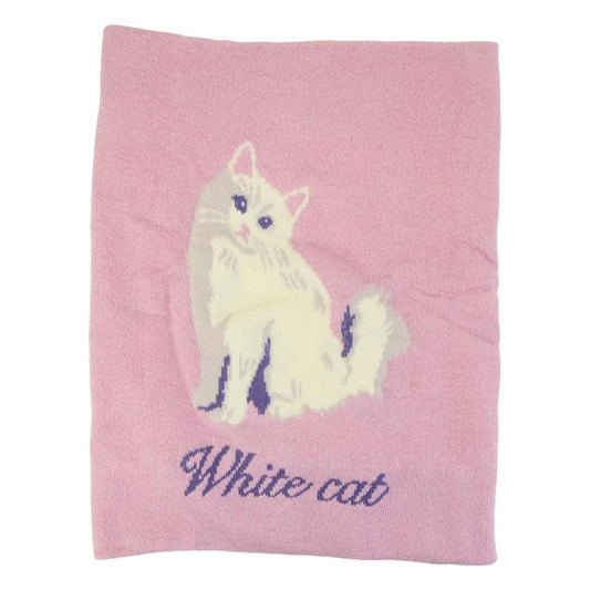 シルク腹巻き はらまき ムームーキャット ピンク ねこ フレンズヒル ウォーマー雑貨 防寒用品 かわいい