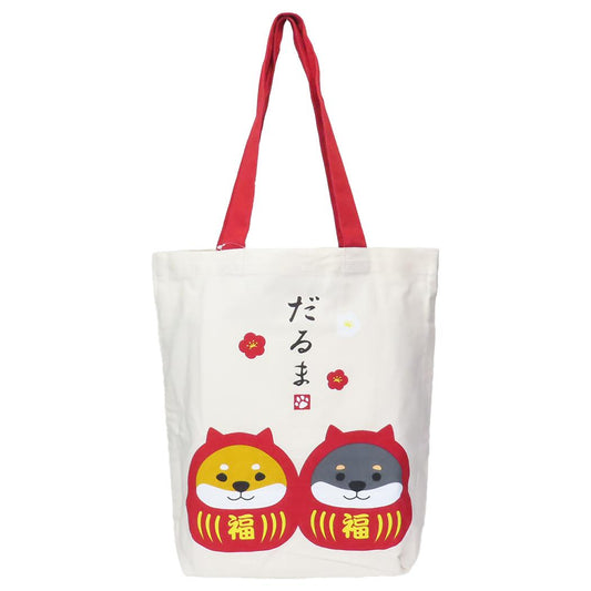 A4トート トートバッグ シバクロダルマ アイボリー フレンズヒル FRIENDSHILL 手提げかばん かわいい メール便可