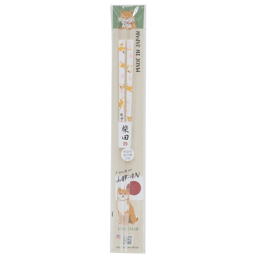 クリア箸 おはし さくらまうしばた いぬ フレンズヒル 23cm かわいい メール便可