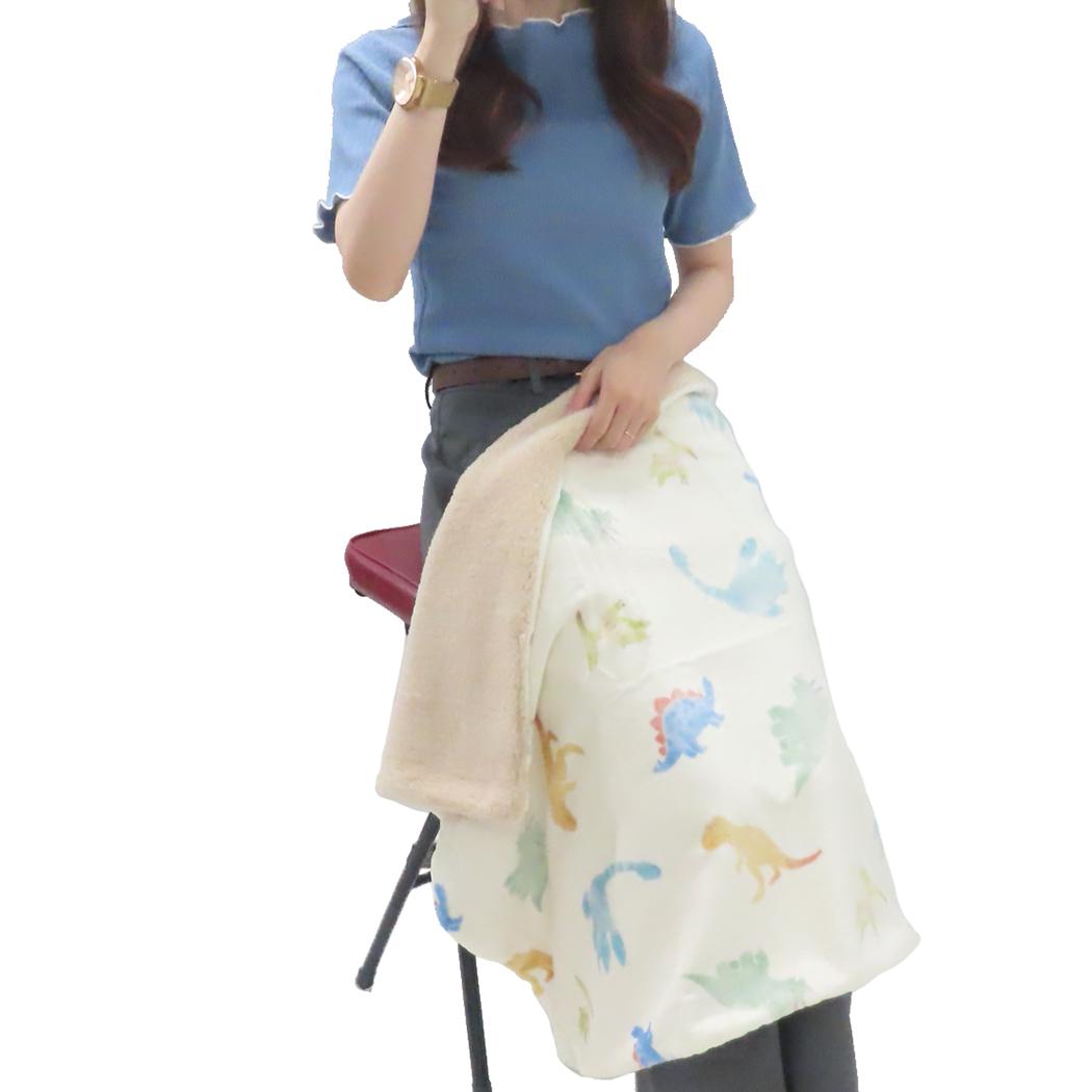 デジプリブランケット ブランケット ディノランド アイボリー フレンズヒル 防寒用品 ウォーマー雑貨 かわいい