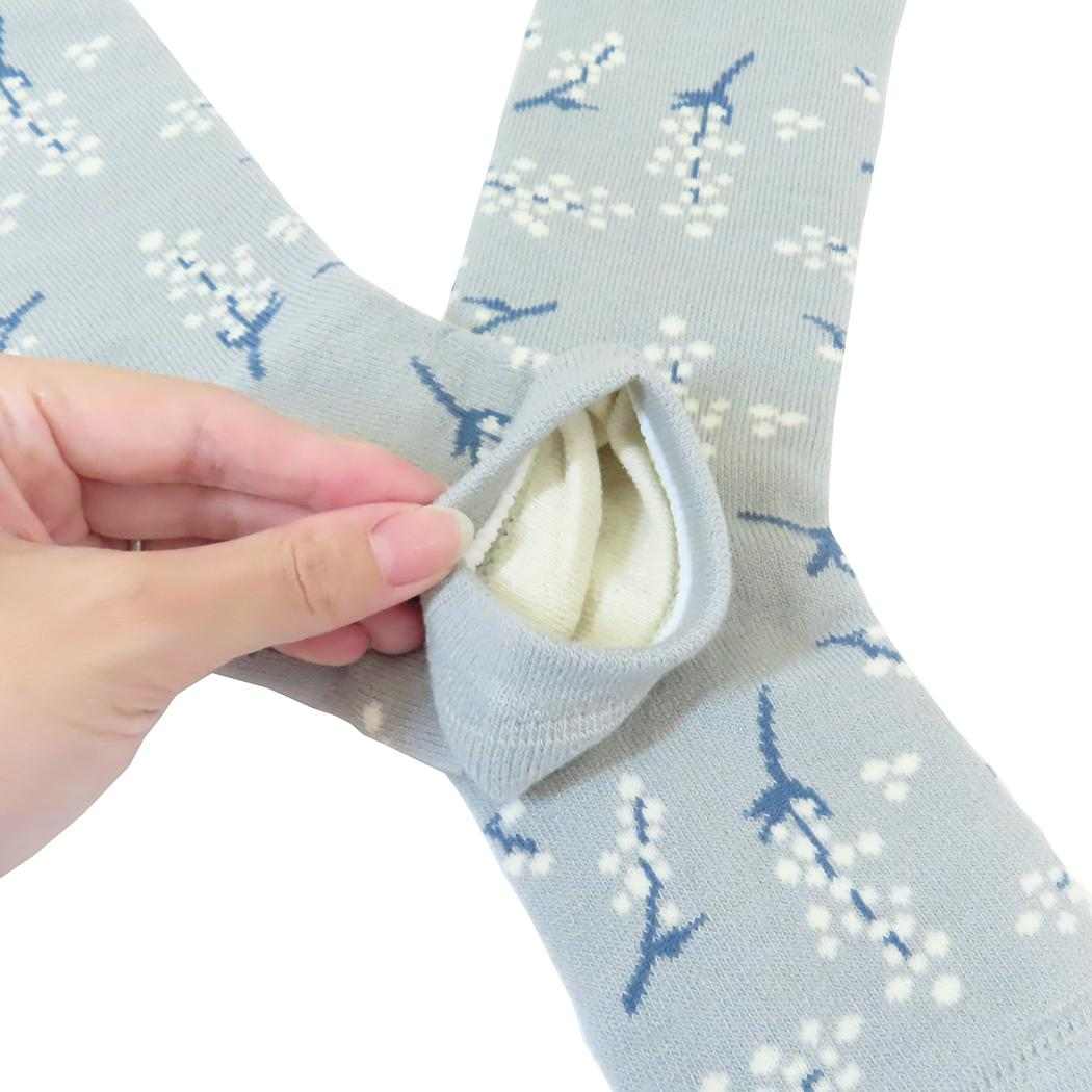 冷えとりおやすみソックス 女性用靴下 エピ グレイ フレンズヒル ウォーマー雑貨 防寒用品 かわいい