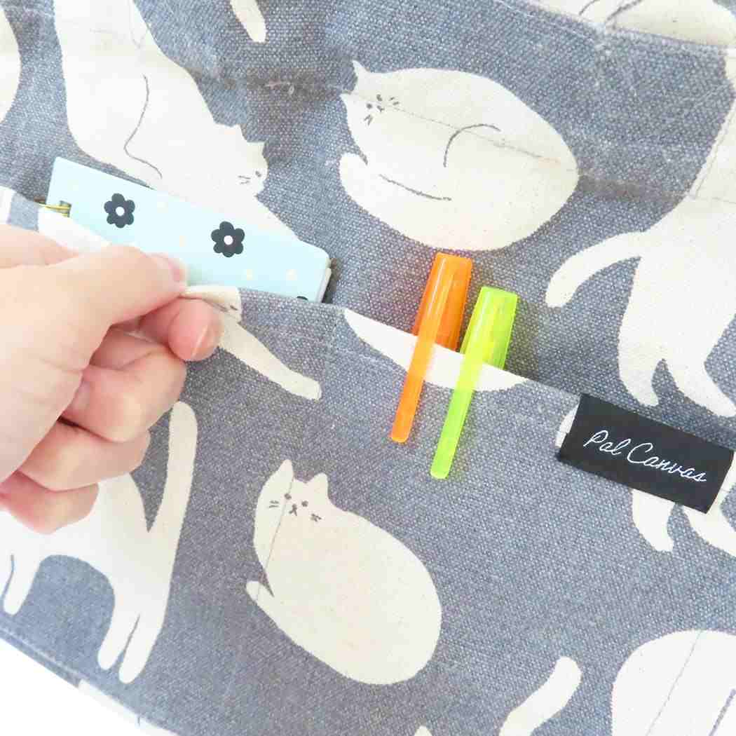 スクエアミニトート ミニトート キッサキャット グレイ フレンズヒル お弁当バッグ ランチバッグ かわいい メール便可