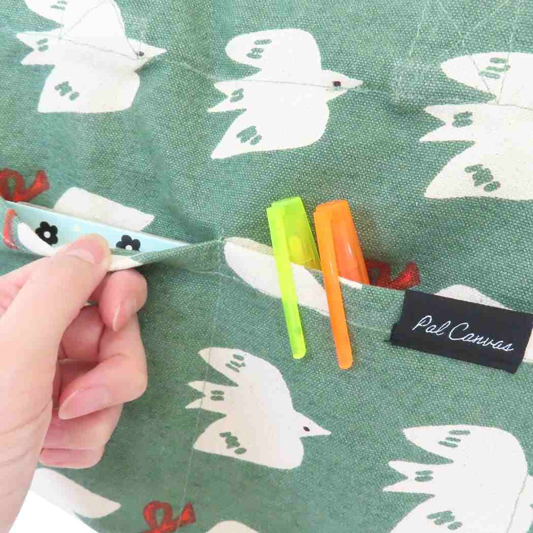 スクエアミニトート ミニトート リントゥバード カーキ フレンズヒル お弁当バッグ ランチバッグ かわいい メール便可