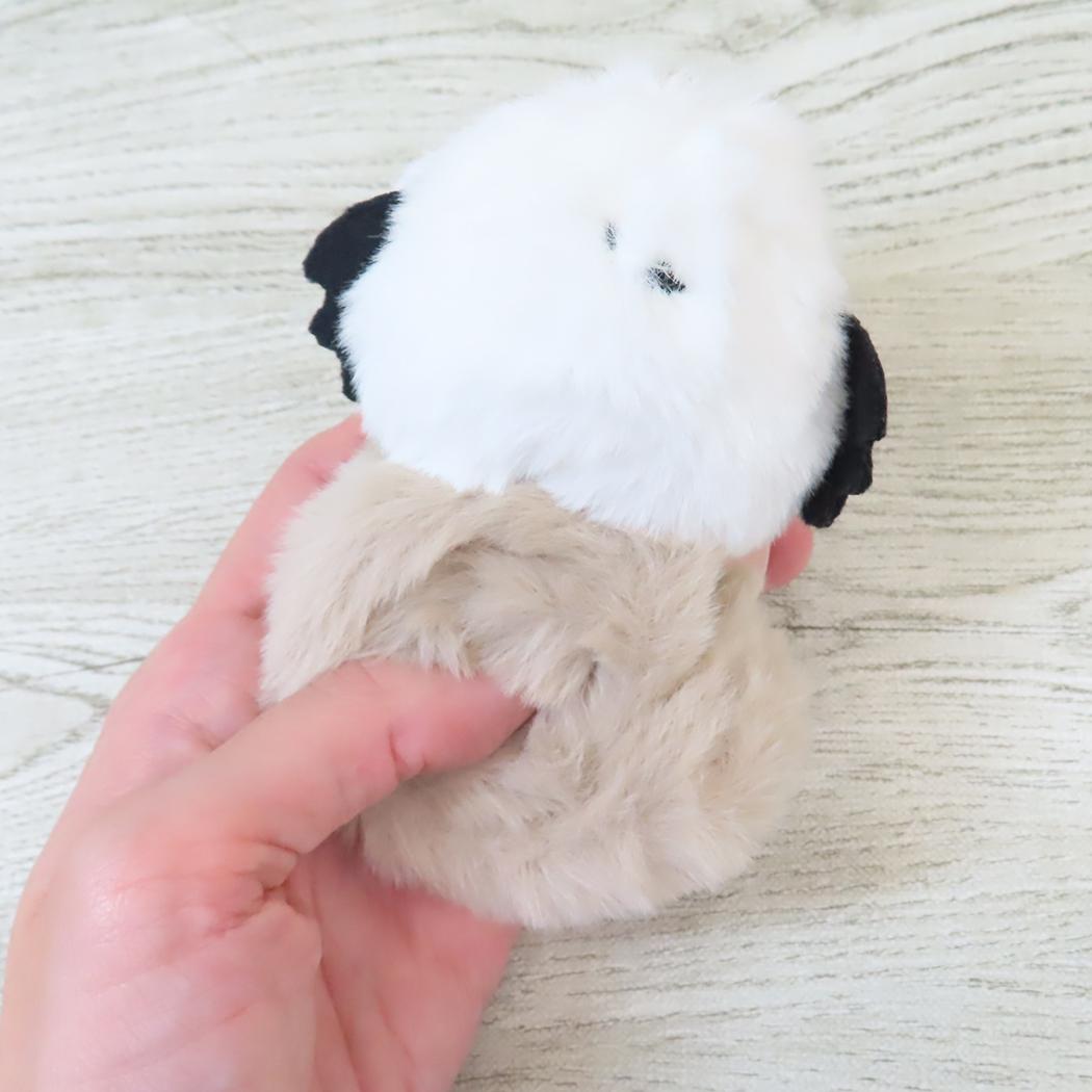 グローブホルダー バッグチャーム ファーシマエナガ ホワイト フレンズヒル 手袋ホルダー かわいい