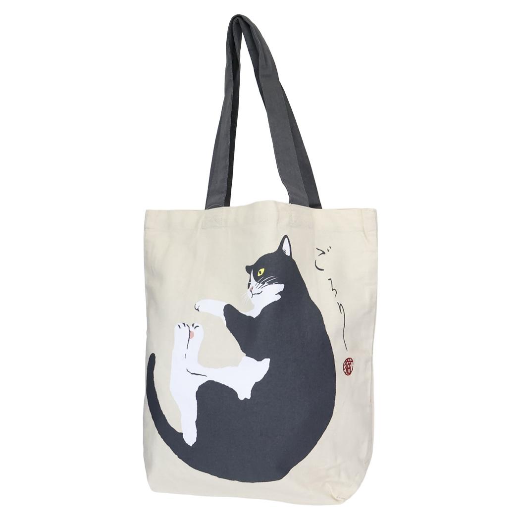 A4トート トートバッグ はちのじねこ ネコ フレンズヒル 手提げかばん かわいい メール便可