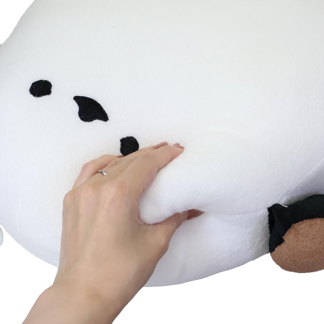 もちふわクッションL クッション パイルしまださん ホワイト アニマル フレンズヒル プレゼント インテリア