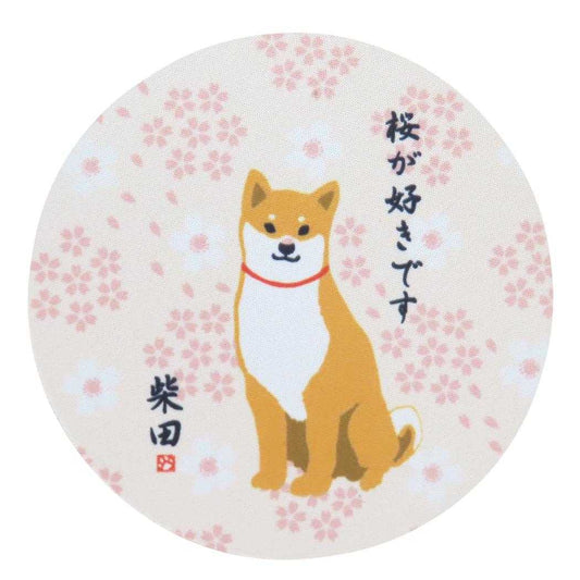 コースター テーブルウェア 柴田さんの住む東京わさび町 さくらだしばた ピンク いぬ フレンズヒル コップ置き コップ敷き メール便可