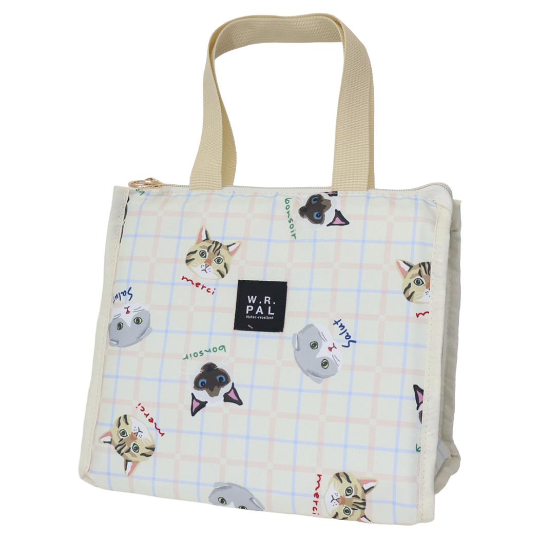 スクエアランチバッグ ランチトート ミャウキャット ねこ フレンズヒル お弁当バッグ かわいい