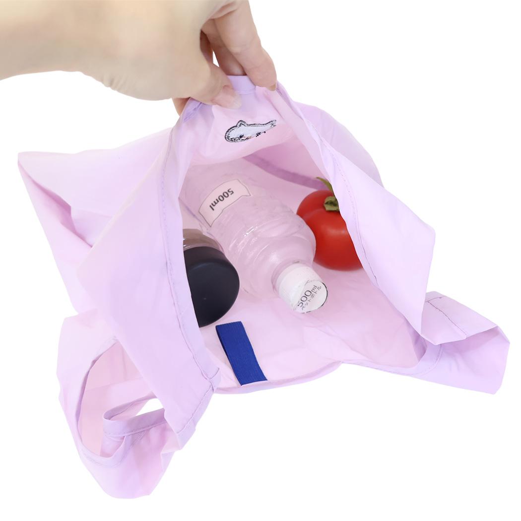 巾着付エコバッグS ショッピングバッグ シロクロニャン ねこ フレンズヒル お買い物かばん かわいい エコバッグ メール便可