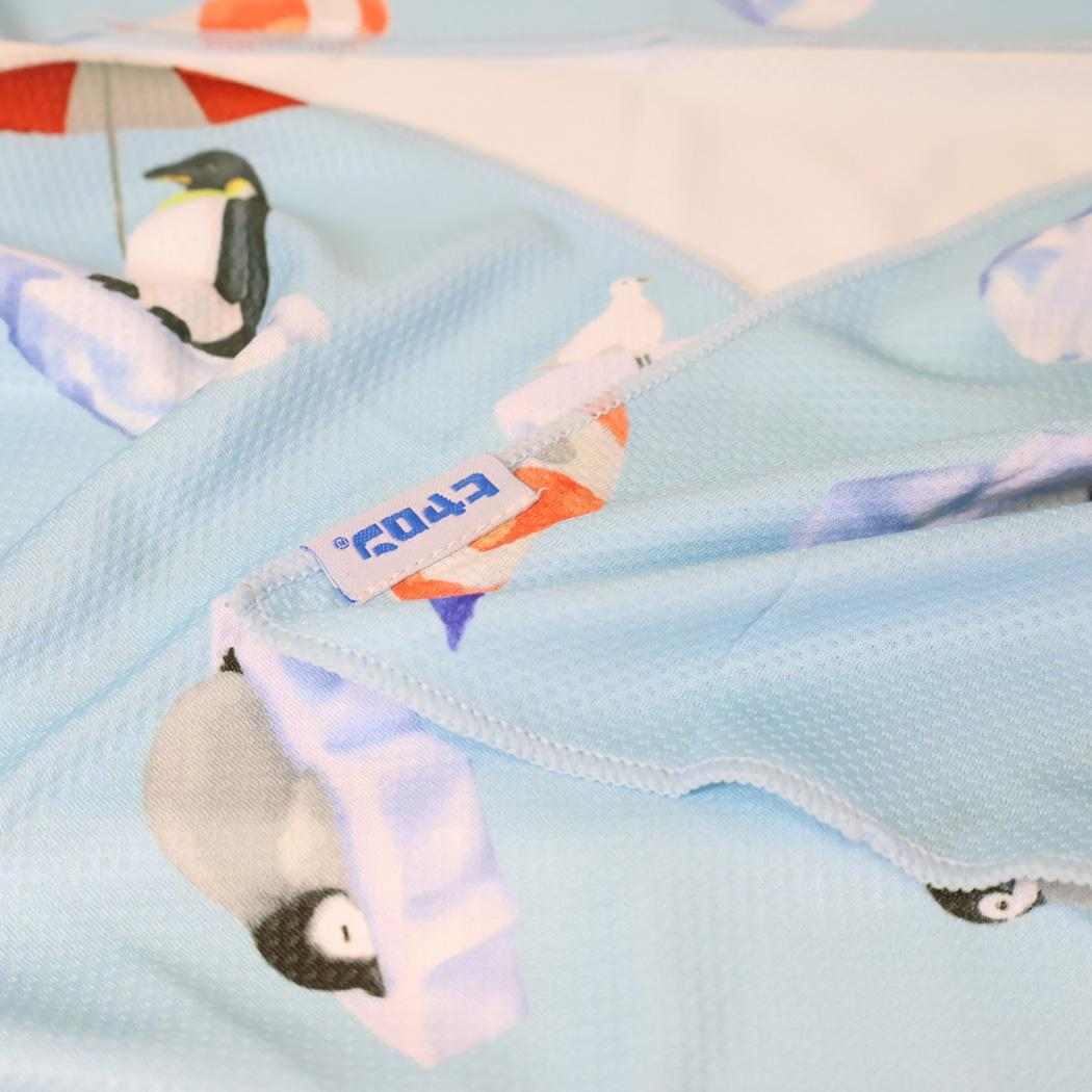 ヒヤロン クールタオル 夏用ひんやりロングタオル ノースペンギン フレンズヒル 熱中症対策 アウトドア用品 グッズ メール便可 シネマコレクション