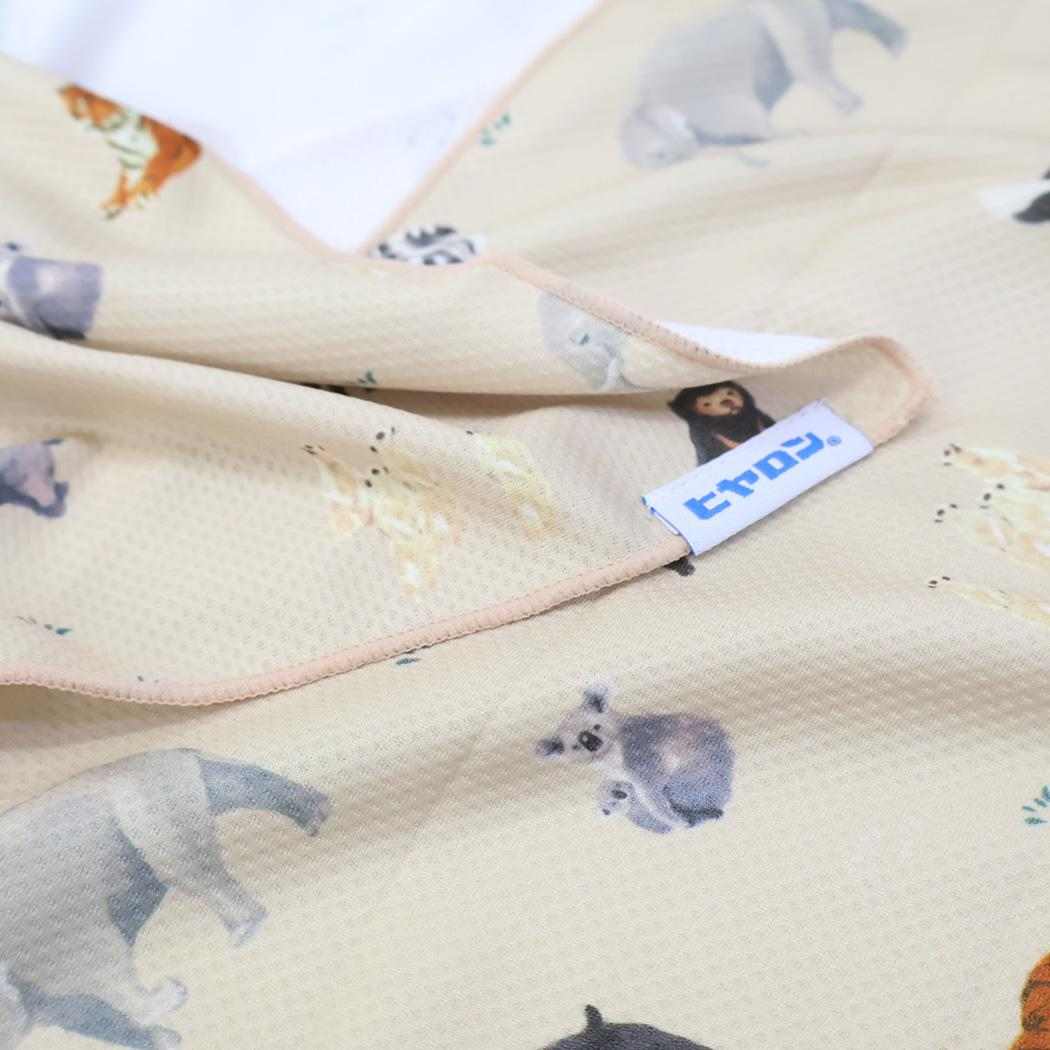 ヒヤロン クールタオル 夏用ひんやりロングタオル ズー フレンズヒル 熱中症対策 アウトドア用品 グッズ メール便可 シネマコレクション