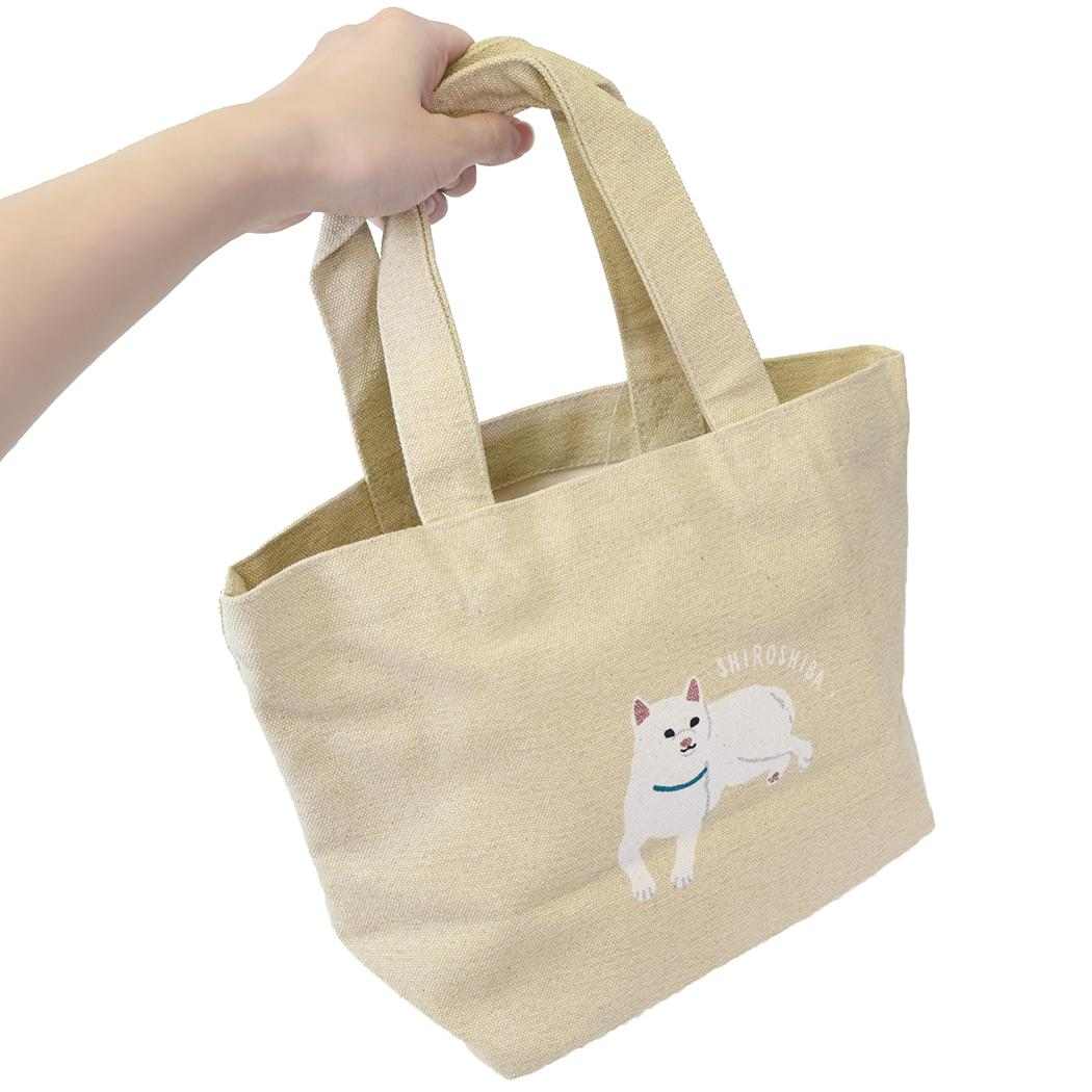 ランチバッグ ミニトート しろしばしらいし フレンズヒル お弁当かばん かわいい グッズ メール便可 シネマコレクション
