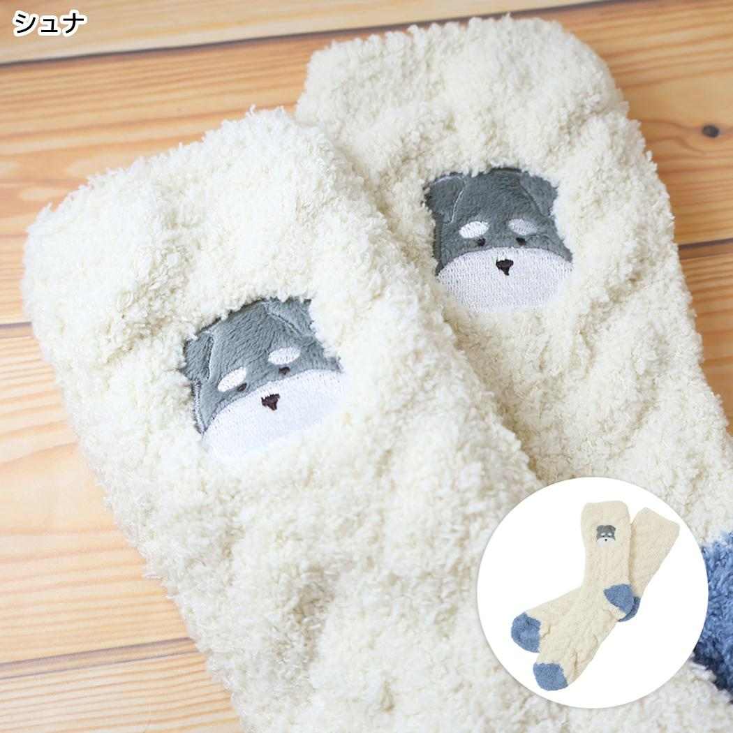 女性用靴下 ぽかぽかルームソックス シュナ フレンズヒル