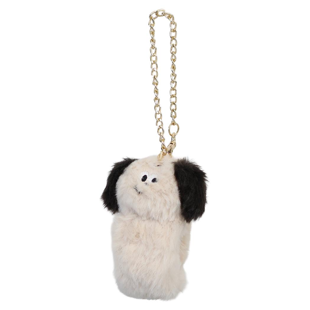 mate Fluffy Zoo バッグチャーム グローブホルダー ラスカール アイボリー フレンズヒル