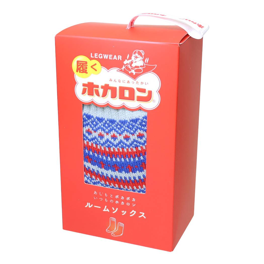 靴下 フェアイルホカロン レディースロゴソックス グレイ フレンズヒル