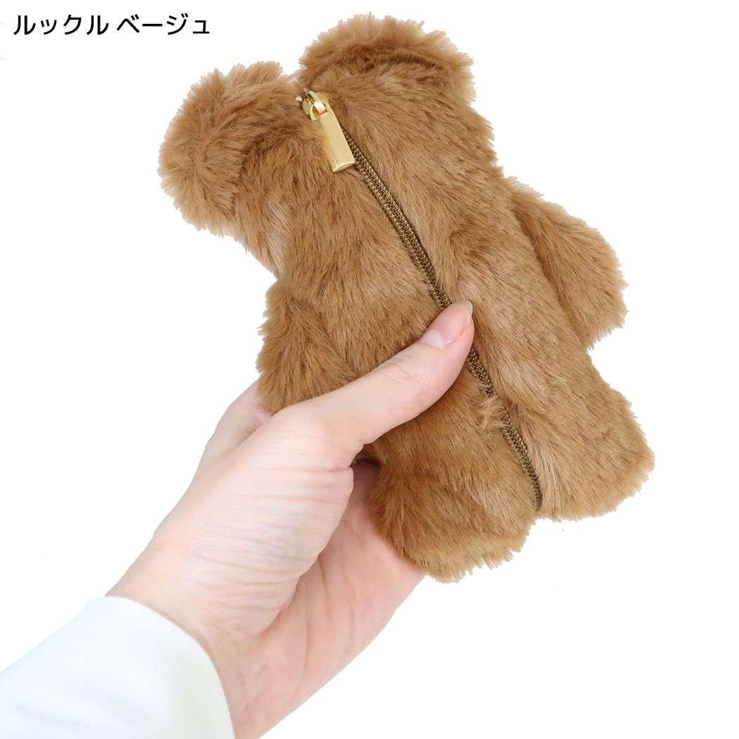 mate メイト エコバッグ ファーポーチ付 エコバッグ ルックル ベージュ フレンズヒル