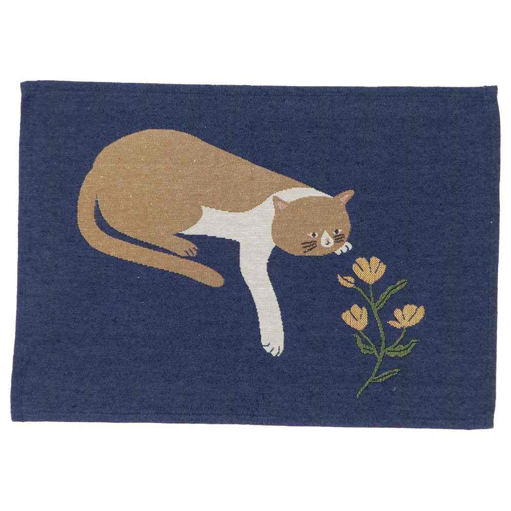 ランチマット ランチクロス マインドキャット ブルー FRIENDSHILL フレンズヒル プレゼント メール便可