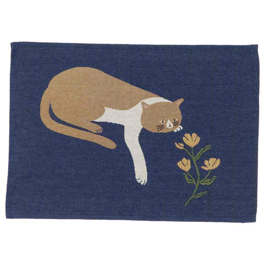 ランチマット ランチクロス マインドキャット ブルー FRIENDSHILL フレンズヒル プレゼント メール便可