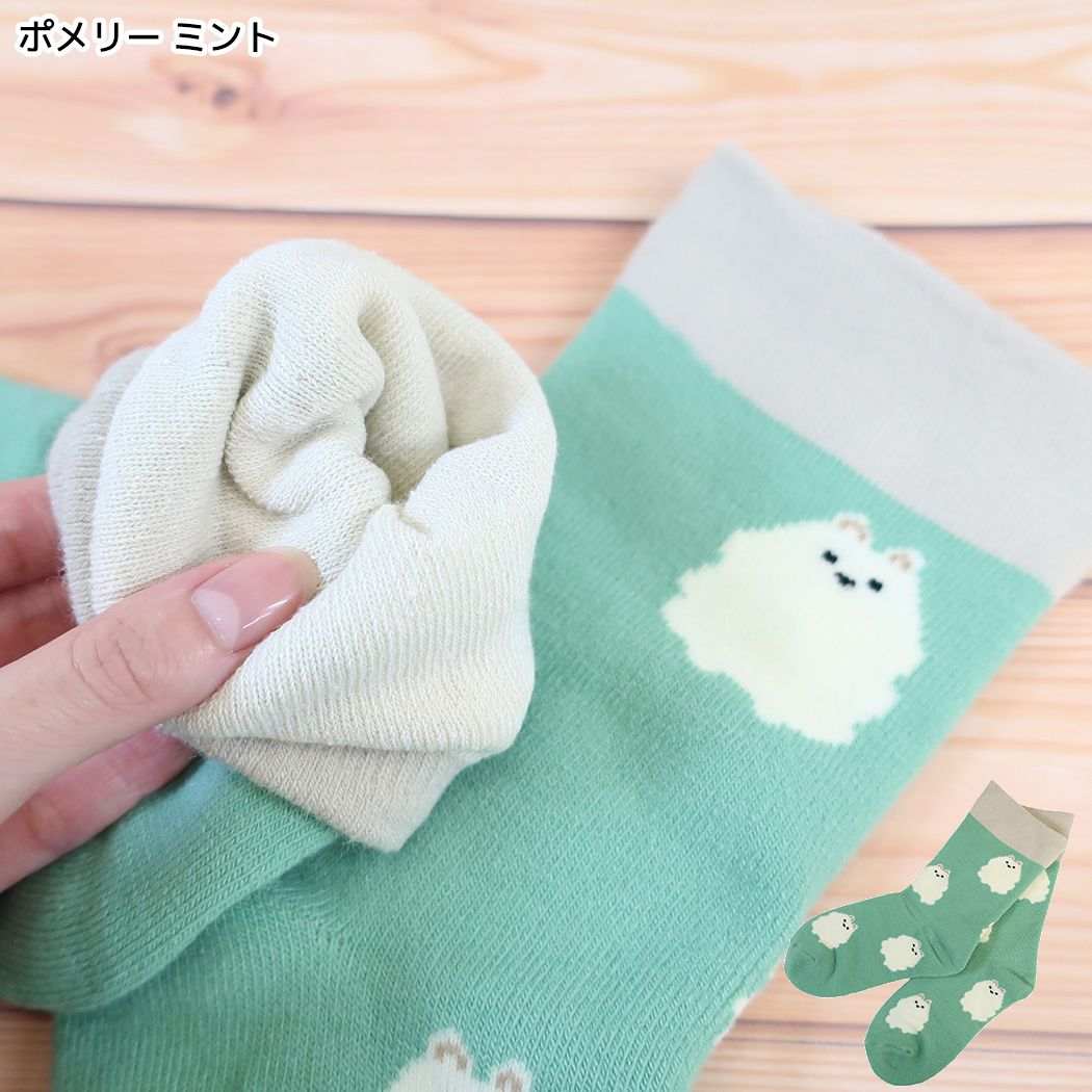 靴下 冷えとり ソックス 23-25cm ポメリー ミント フレンズヒル