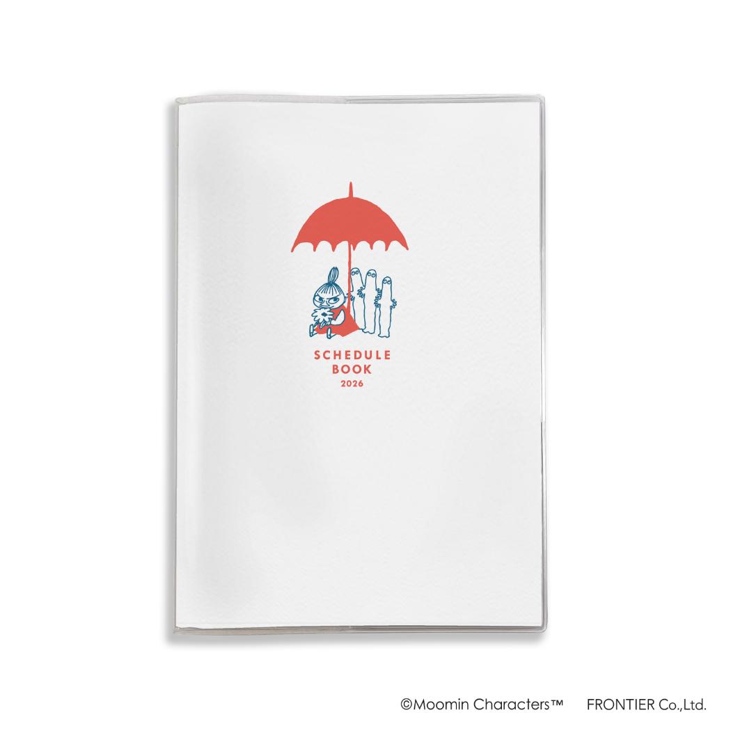 2026年月間ダイアリー10月始まり B6マンスリー手帳 ムーミン UMBRELLA 北欧 フロンティア スケジュール帳 令和8年手帖 メール便可