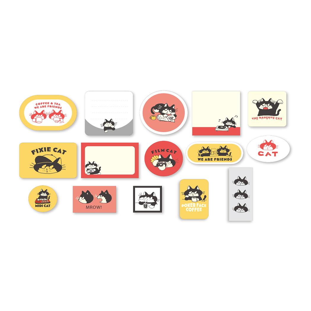 ダイカットミニシール フレークシール ヒダカナオト クリエイターズサーカス ねこ フロンティア デコレーション 手帳デコ CREATORS CIRCUS メール便可