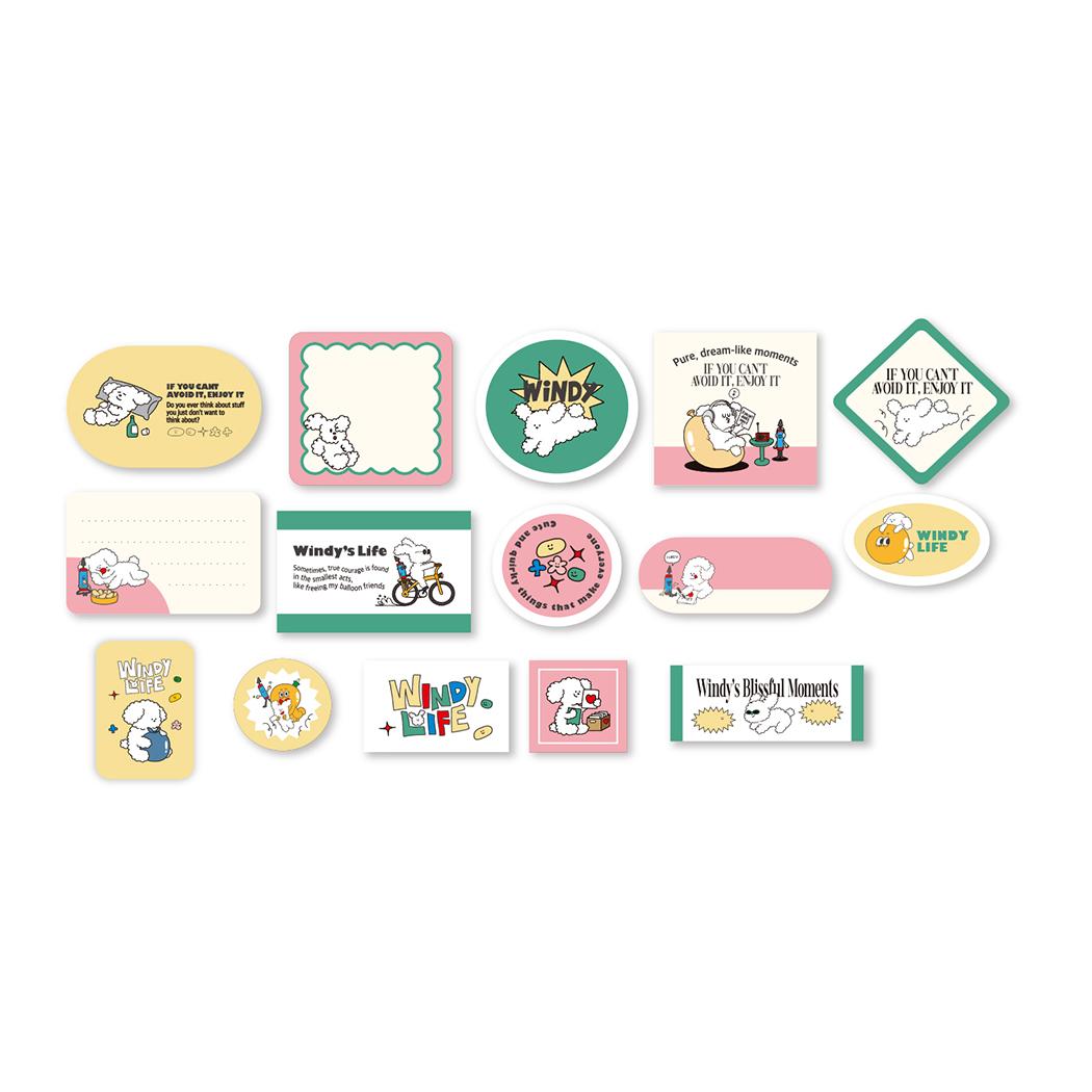 ダイカットミニシール フレークシール BALLOON FRIENDS クリエイターズサーカス いぬ フロンティア デコレーション 手帳デコ CREATORS CIRCUS メール便可