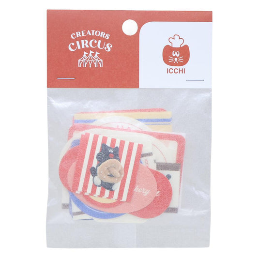 クリエイターズサーカス ダイカットミニシール フレークシール ICCHI イッチー ぬいぐるみ作家 CREATORS CIRCUS フロンティア デコレーション 手帳デコ 日本製 グッズ メール便可 シネマコレクション