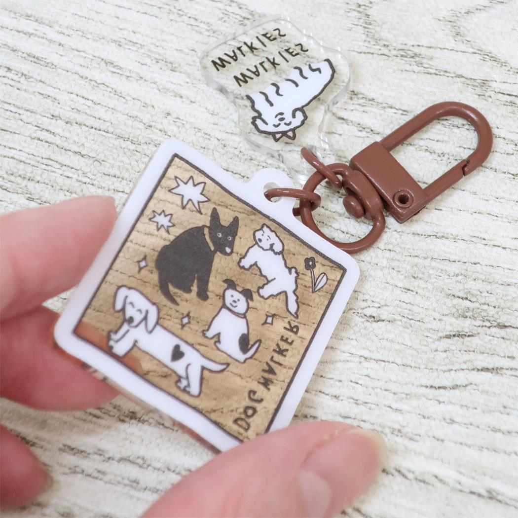 アクリルキーリング キーホルダー 小犬工作室 クリエイターズサーカス いぬ フロンティア プレゼント アクキー CREATORS CIRCUS メール便可