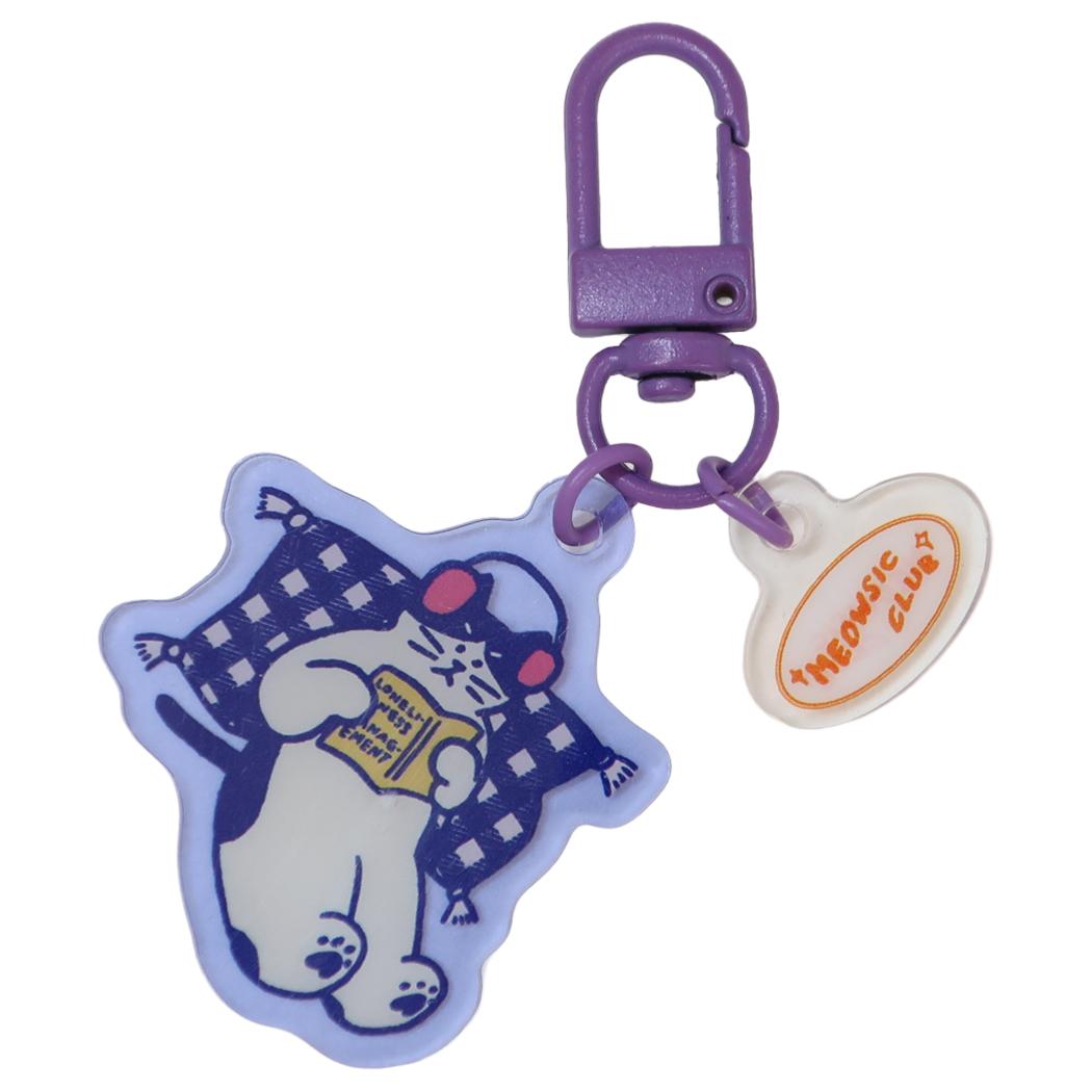 アクリルキーリング キーホルダー 黒白小姐 クリエイターズサーカス ねこ フロンティア プレゼント アクキー CREATORS CIRCUS メール便可