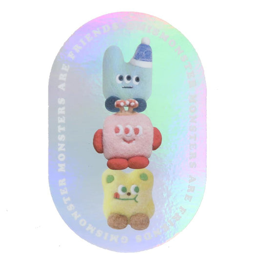 CREATORS CIRCUS クリエイターズサーカス Vol.3 ステッカー GOEMULEUN MONSTER Colorful Monster Friends フロンティア 耐水 耐光 デコシール ダイカットシール スマホステッカー メール便可