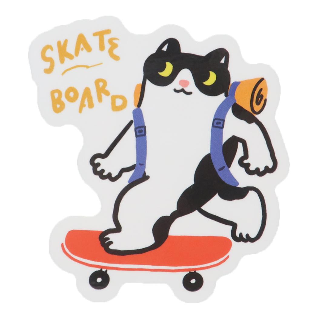 CHICKENMAN ステッカー CREATORS CIRCUS クリエイターズサーカス Vol.3 skateboard cat フロンティア 耐水 耐光 デコシール ダイカットシール スマホステッカー グッズ メール便可 シネマコレクション
