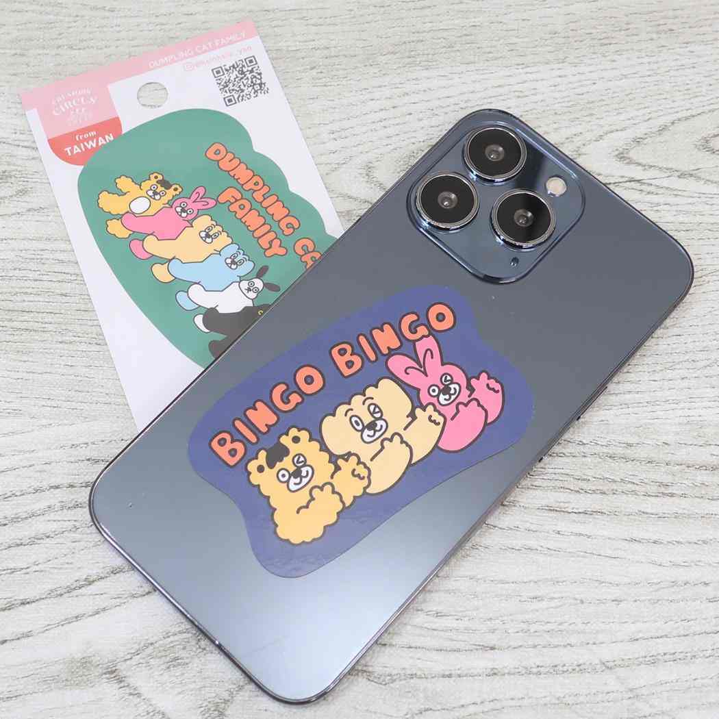 CREATORS CIRCUS クリエイターズサーカス Vol.3 ステッカー DUMPLING CAT FAMILY BINGO BINGO フロンティア 耐水 耐光 デコシール ダイカットシール スマホステッカー メール便可