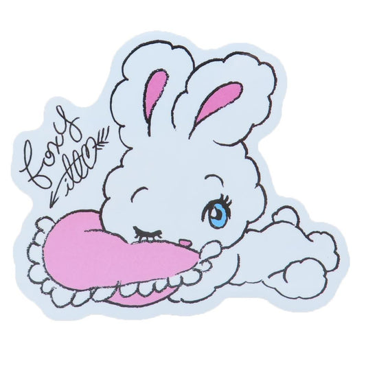 CREATORS CIRCUS クリエイターズサーカス ステッカー foxy illustrations Bunny with Cushion フロンティア 耐水 耐光 デコシール メール便可