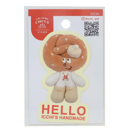 クリエイターズサーカス ダイカットシール ステッカー ICCHI プレッツェルくん フロンティア 耐水 耐光 デコシール CREATORS CIRCUS グッズ メール便可 シネマコレクション