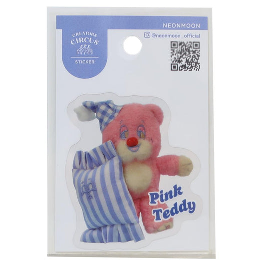 クリエイターズサーカス ダイカットシール ステッカー NEONMOON Sleepy Teddy ＆ Sleepillow フロンティア 耐水 耐光 デコシール CREATORS CIRCUS グッズ メール便可 シネマコレクション