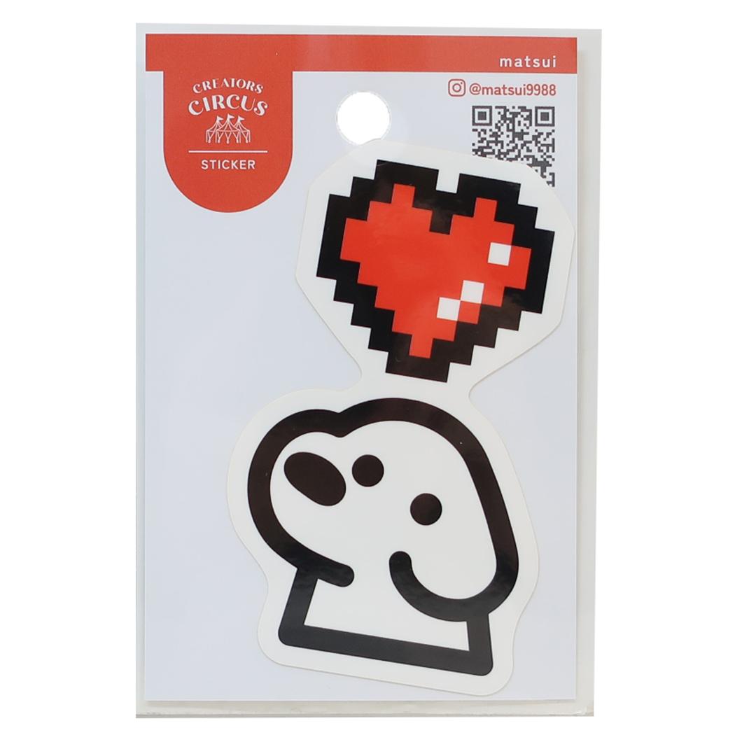 クリエイターズサーカス ダイカットシール ステッカー matui HEART フロンティア 耐水 耐光 デコシール CREATORS CIRCUS グッズ メール便可 シネマコレクション