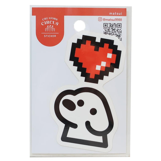 クリエイターズサーカス ダイカットシール ステッカー matui HEART フロンティア 耐水 耐光 デコシール CREATORS CIRCUS グッズ メール便可 シネマコレクション
