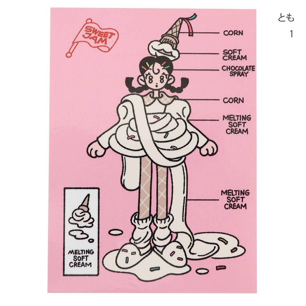 CREATORS CIRCUS クリエイターズサーカス シール ステッカーVol.5 とも MELTING SOFT CREAM フロンティア