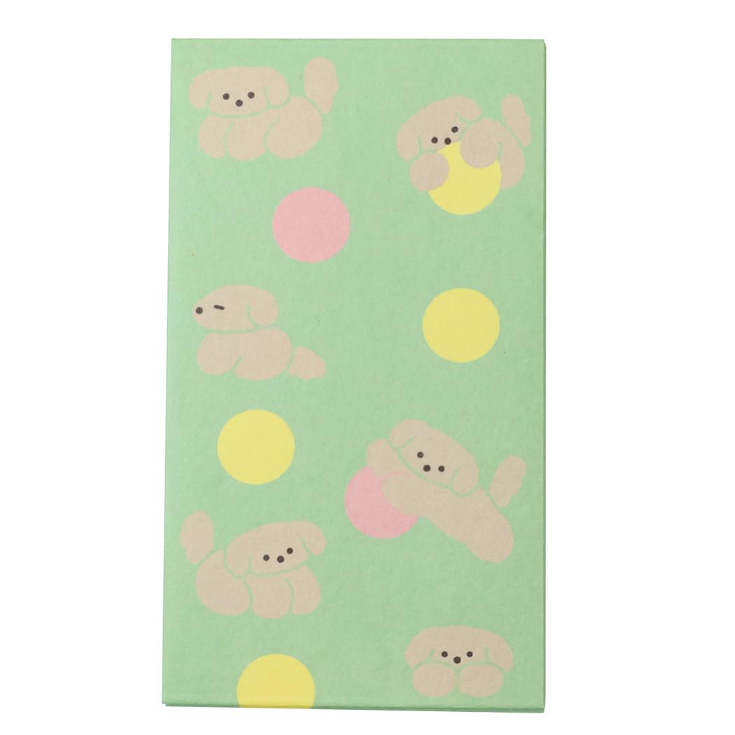 和紙ポチ袋5枚セット ぽち袋 伊予和紙ふわり わんこ フロンティア お年玉袋 ミニ封筒 金封 和風文具 かわいい 封シール付き メール便可