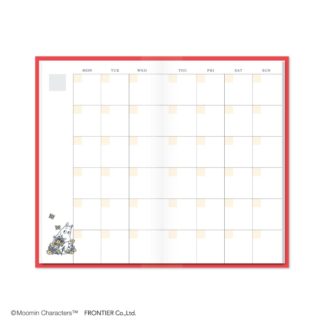 365POCKET DIARY マンスリー手帳 ムーミン Little My 北欧 フロンティア スケジュール帳 ポケットダイアリー