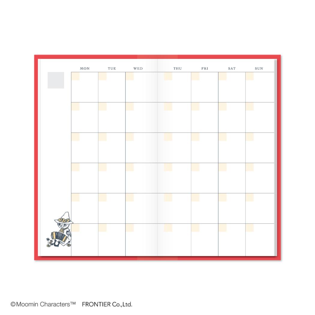 365POCKET DIARY マンスリー手帳 ムーミン Little My 北欧 フロンティア スケジュール帳 ポケットダイアリー