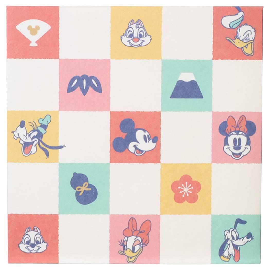 ディズニー 年賀 伊予和紙 キャラクター ポチ袋 二つ折り 3枚入り ミッキーマウス / ミニーマウス 市松 Disney フロンティア