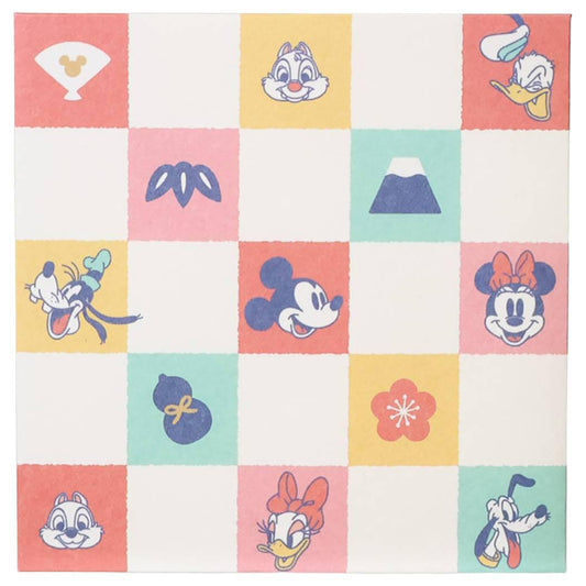 ディズニー 年賀 伊予和紙 キャラクター ポチ袋 二つ折り 3枚入り ミッキーマウス / ミニーマウス 市松 Disney フロンティア