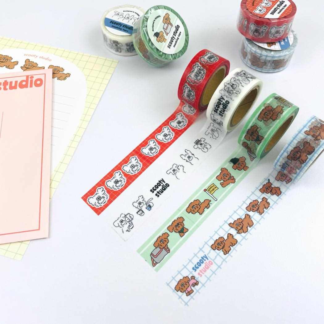 18mmマステ マスキングテープ scooty studio Charlie various フロンティア デコレーション かわいい メール便可