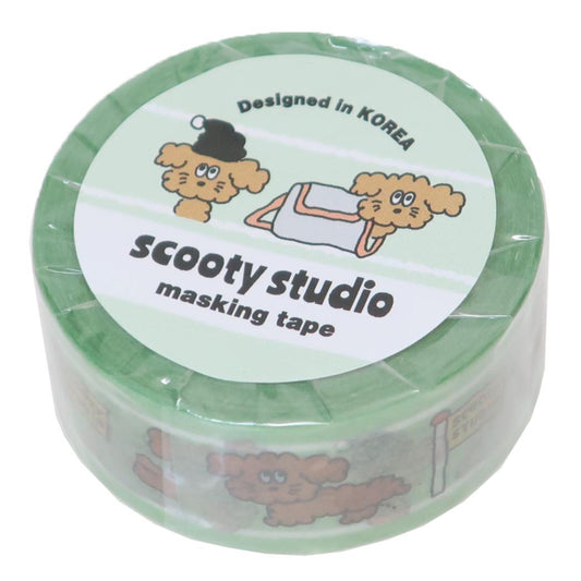 18mmマステ マスキングテープ scooty studio Charlie various フロンティア デコレーション かわいい メール便可