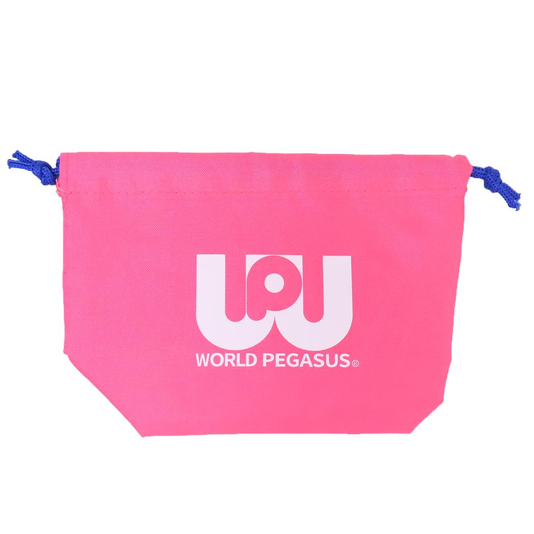 巾着ポーチ 巾着袋 ワッペ ワールドペガサス WORLD PEGASUS フロンティア 小物入れ 平成レトロ メール便可