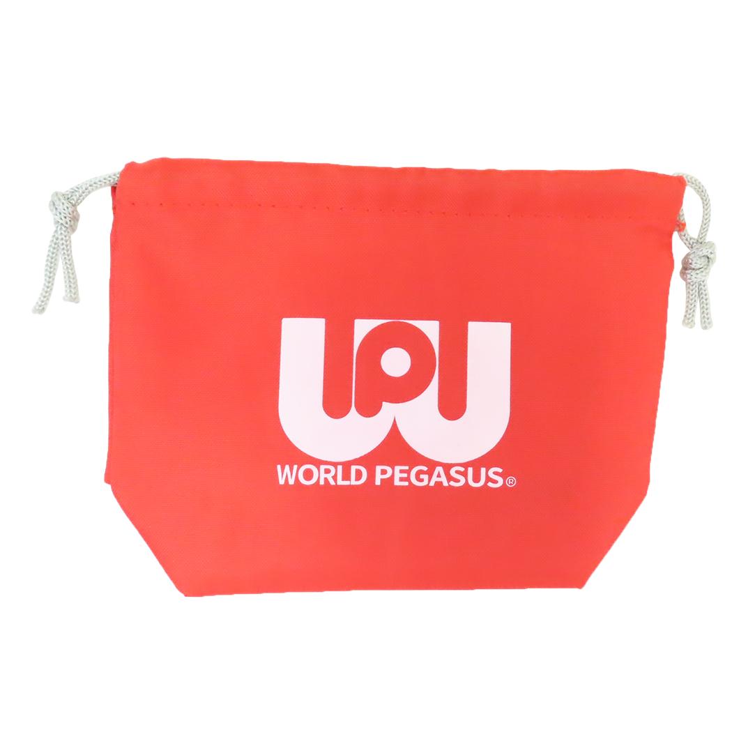 巾着ポーチ 巾着袋 ワッペ ワールドペガサス WORLD PEGASUS フロンティア 小物入れ 平成レトロ メール便可